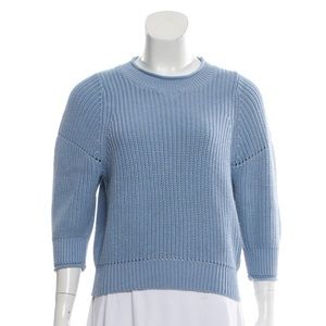 Frame baby blue cotton sweater - small